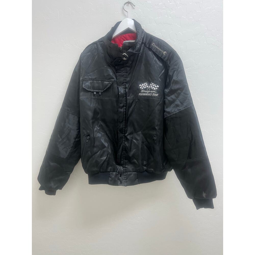 Snap-On Tools Performance ‘80s Black Swingster Sa… - image 1